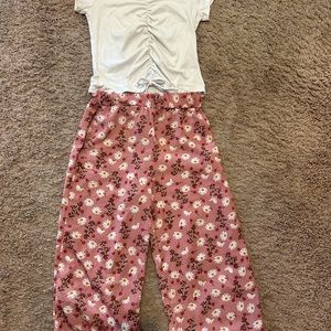 Jenna & Jessie spring gaucho pants set